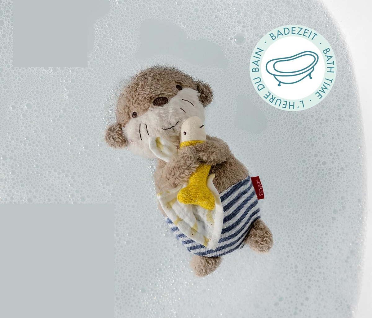 FEHN pluche knuffelspeeltje voor baden OTTER 17 cm
