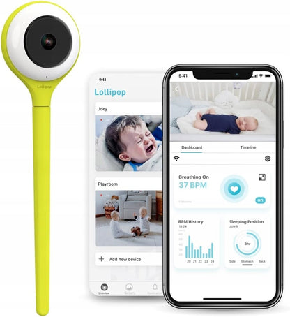 LOLLIPOP Babyphone Full HD Kamera mit Atemüberwachung