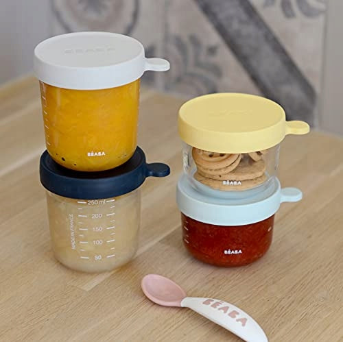 BEABA bocal en verre 2x150 ml, 2x250 ml