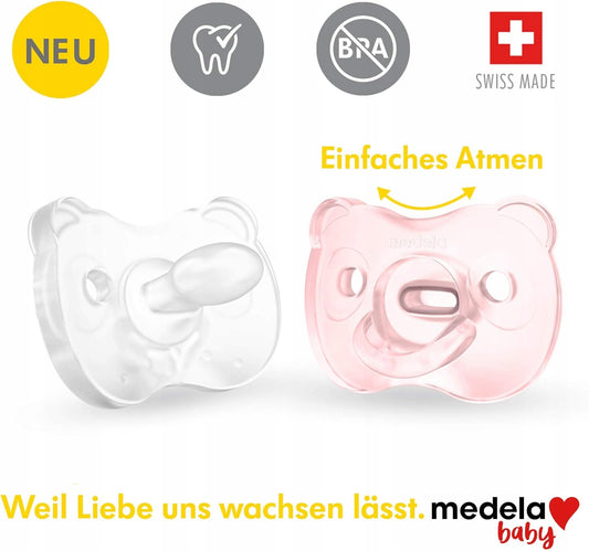 MEDELA cumlík upokojujúci x 2 silikón 0-6 mesiacov