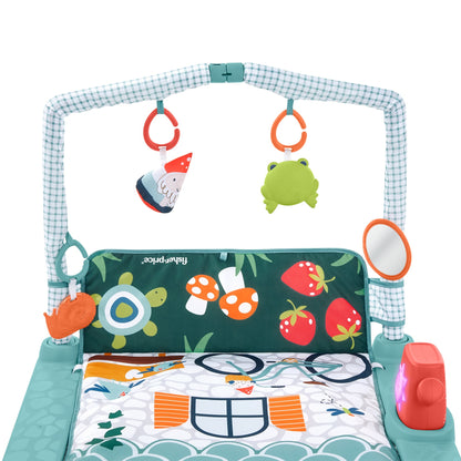 FISHER-PRICE 3-in-1 Spieldecke Lernspielzeug Entdeckerhaus