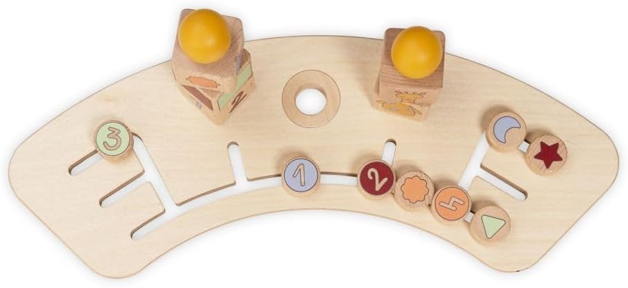 HAUCK Alpha Play Sorting Set tacka z zabawką do krzesełka