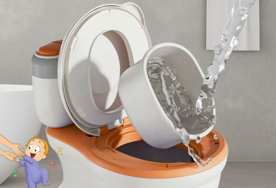 MOBICLINIC potje met scheidingswand voor toiletpapier