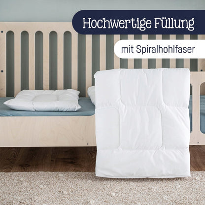 JULIUS ZOLLNER BASIC set cuscino e piumino 100 x 135 cm/40 x 60 cm