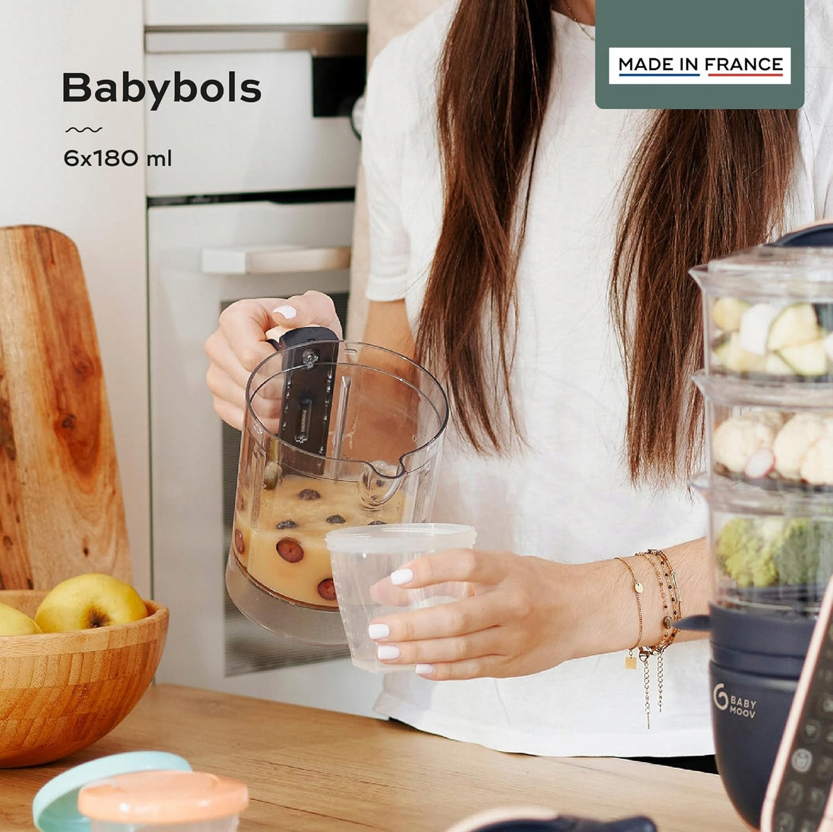BABYMOOV Babybols Behälter 6 x 180 ml
