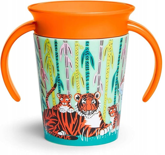MUNCHKIN WildLove NEPRETEKAJÚCI HRNČEK s náustkom 360° 177 ml TIGER 1 kus