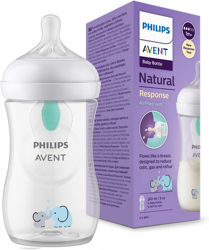 PHILIPS AVENT Natural RESPONSE biberon 260 ml 1lună+ AIR FREE VENT