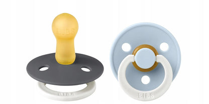 BIBS COLOUR GLOW fopspenen 2-pack rubber 0-6 maanden oud