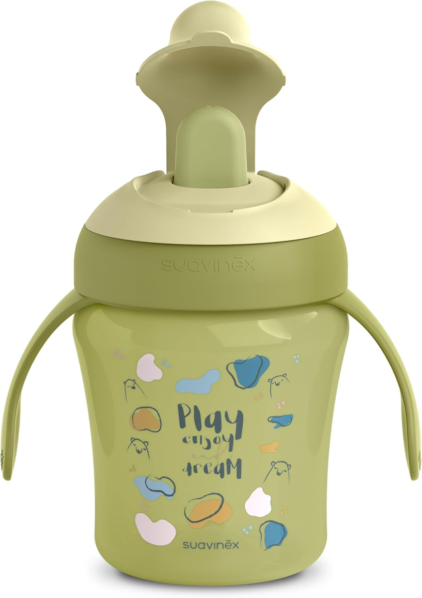 SUAVINEX Learning Cup anti-lekbeker met harde tuit 200 ml 6 m+