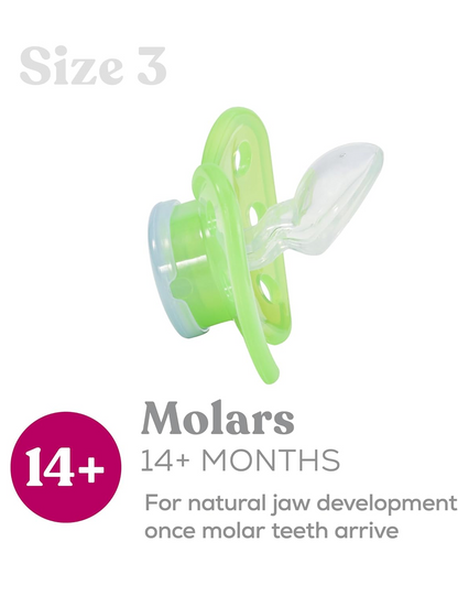DENTISTAR NIGHT siliconen fopspeen 3x 14 maanden+
