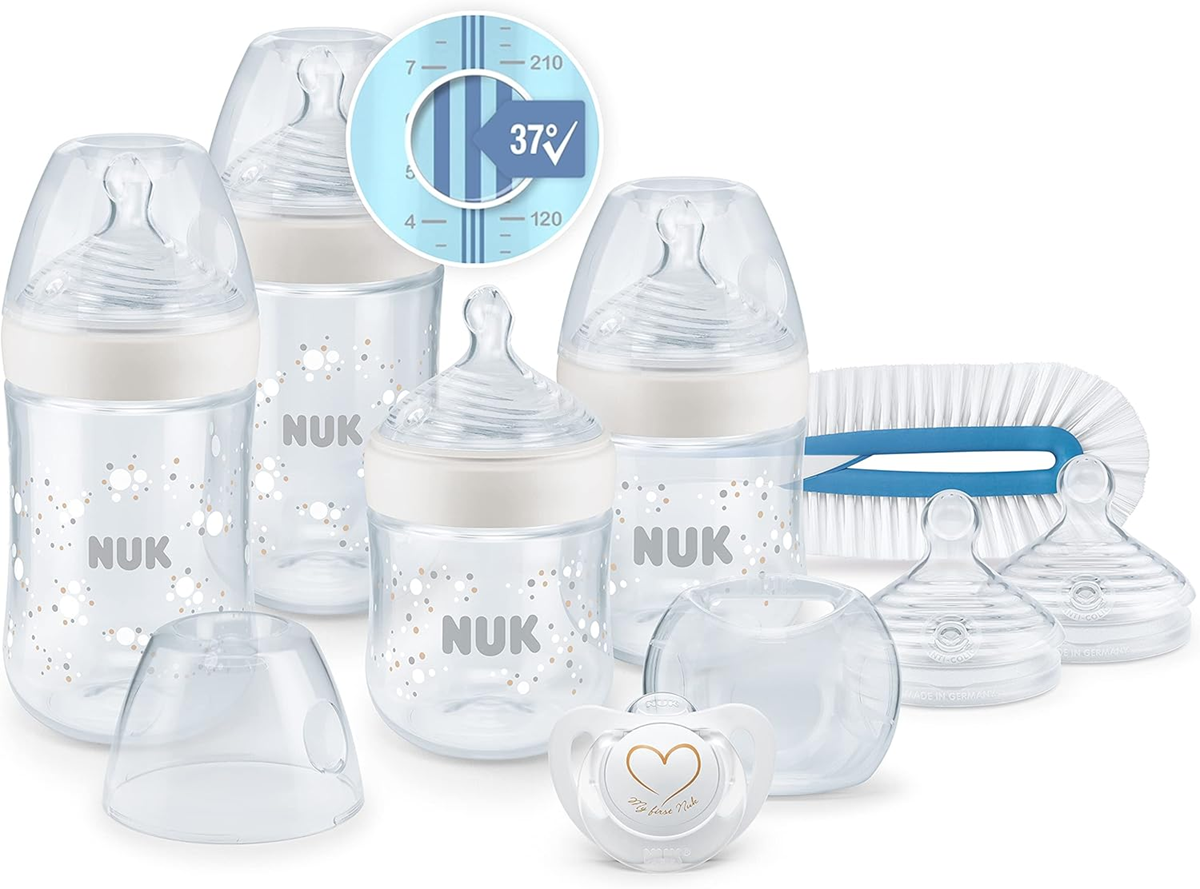 NUK Perfect Start Nature Sense 0-18 üvegek és kiegészítők szett