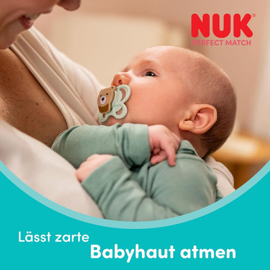 NUK Kubuś Puchatek Air smoczek uspokajający silikonowy 0-6m x2, oddychający dla delikatnej skóry dziecka