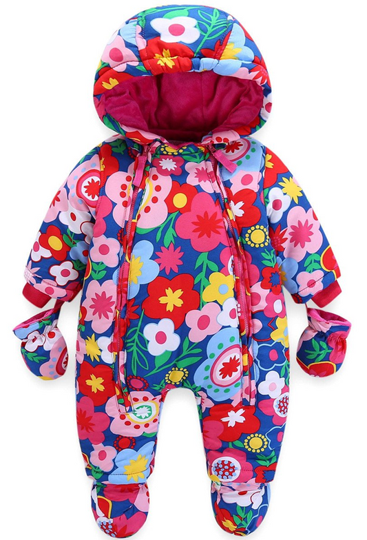 JIAMY winteroverall met capuchon 18-24 maanden + handschoenen en schoentjes