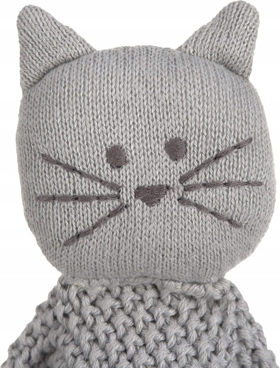 LASSIG Little Chums gebreide knuffel deken KAT 26 cm