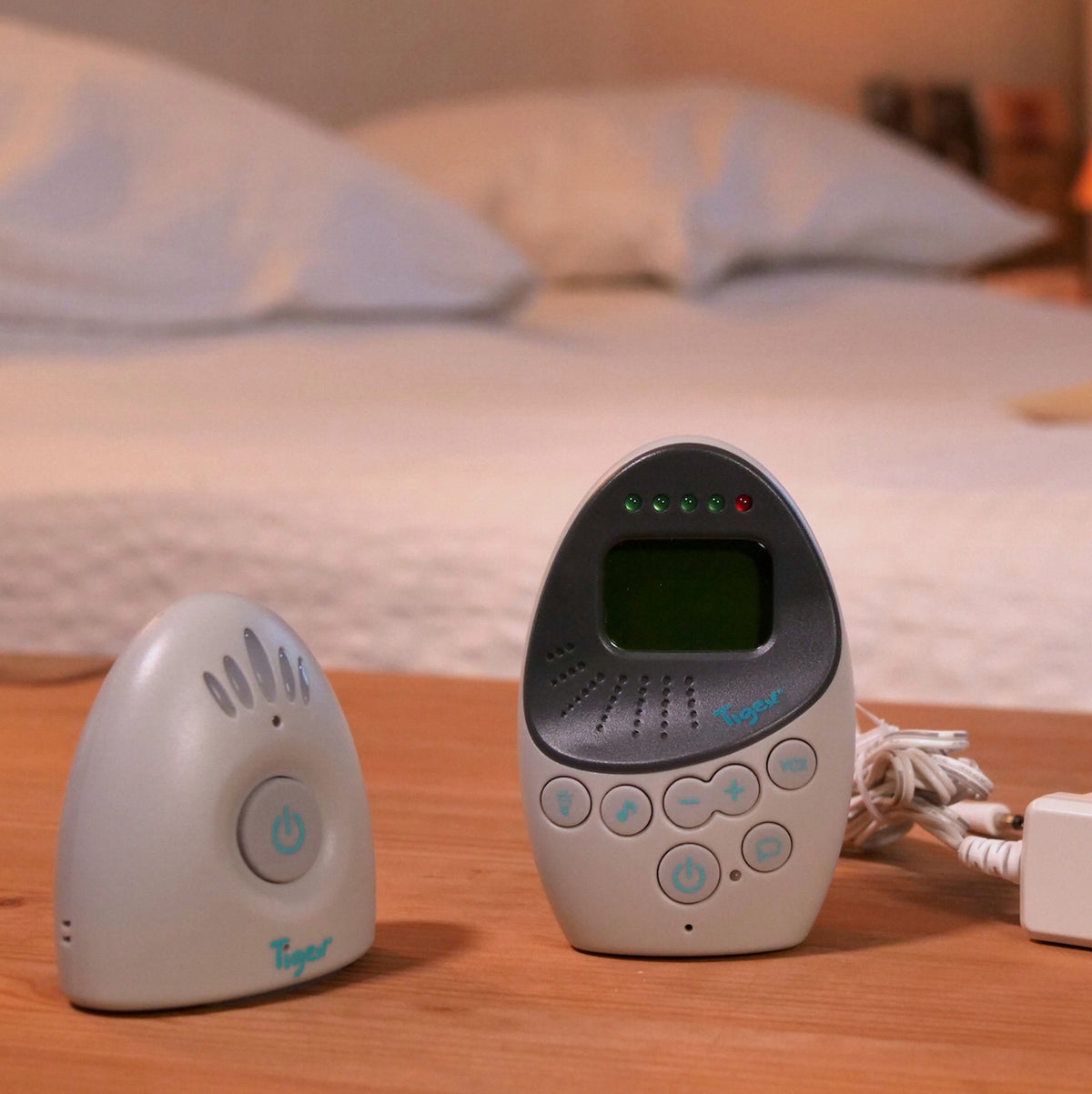 TIGEX EASY PROTECT cyfrowa elektroniczna niania, szary zestaw z jednostką rodzica i dziecka