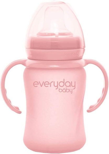 EVERYDAY BABY Sippy Cup glas drinkbeker lekvrij 150 ml 6 maanden+