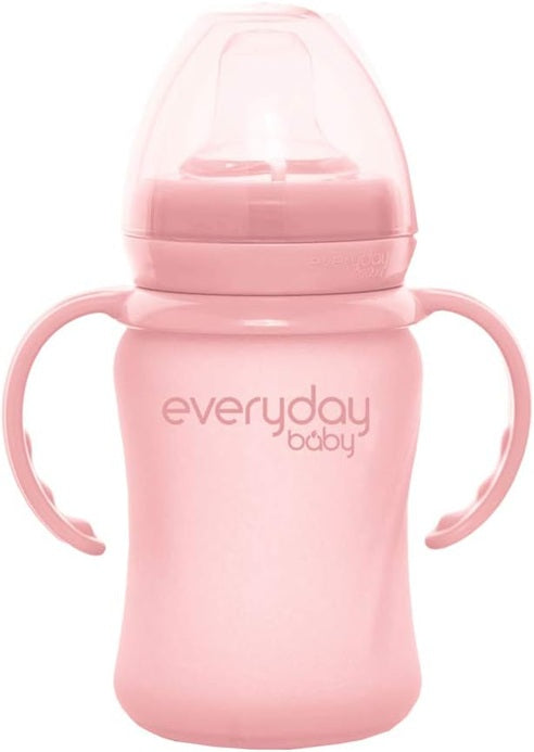 EVERYDAY BABY Sippy Cup glas drinkbeker lekvrij 150 ml 6 maanden+