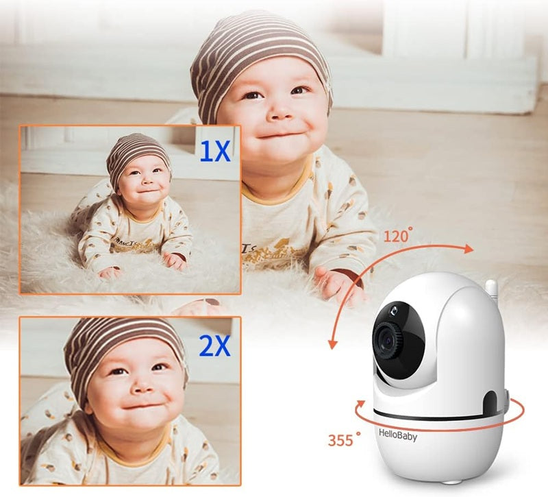 HELLO BABY HB65 afstandsbediende elektronische babyfoon 3,2" TFT LCD