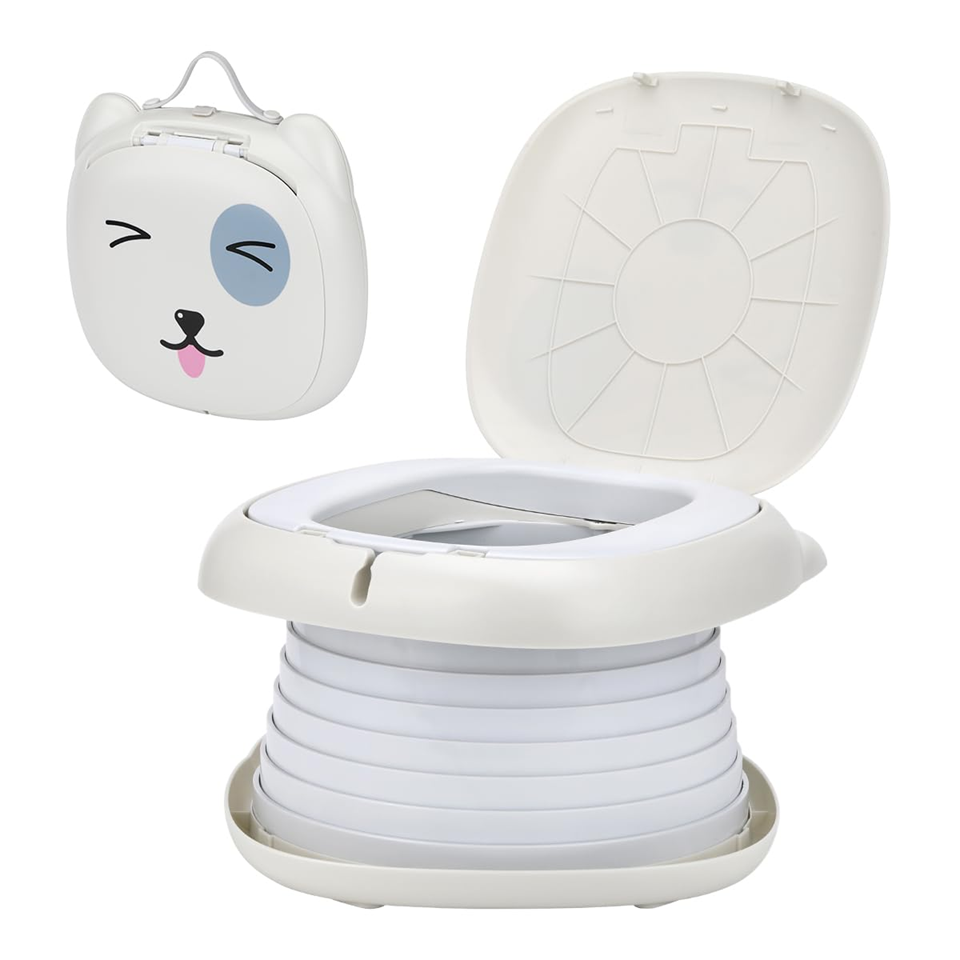 NK opvouwbare reispot draagbaar toilet + zakken en etui