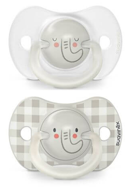 SUAVINEX fopspeen SX PRO Day&Night x2 siliconen 6-18m LICHTGEVEND