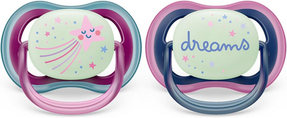 PHILIPS AVENT Ultra Air NIGHT soothers x2