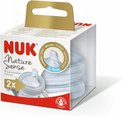 NUK Nature Sense tetină pentru biberon x2 6-18 luni
