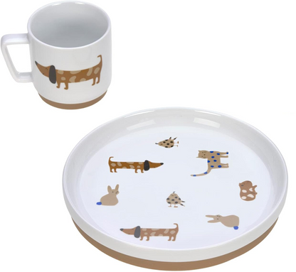 LASSIG Little Mateys porseleinen servies set 2-delig