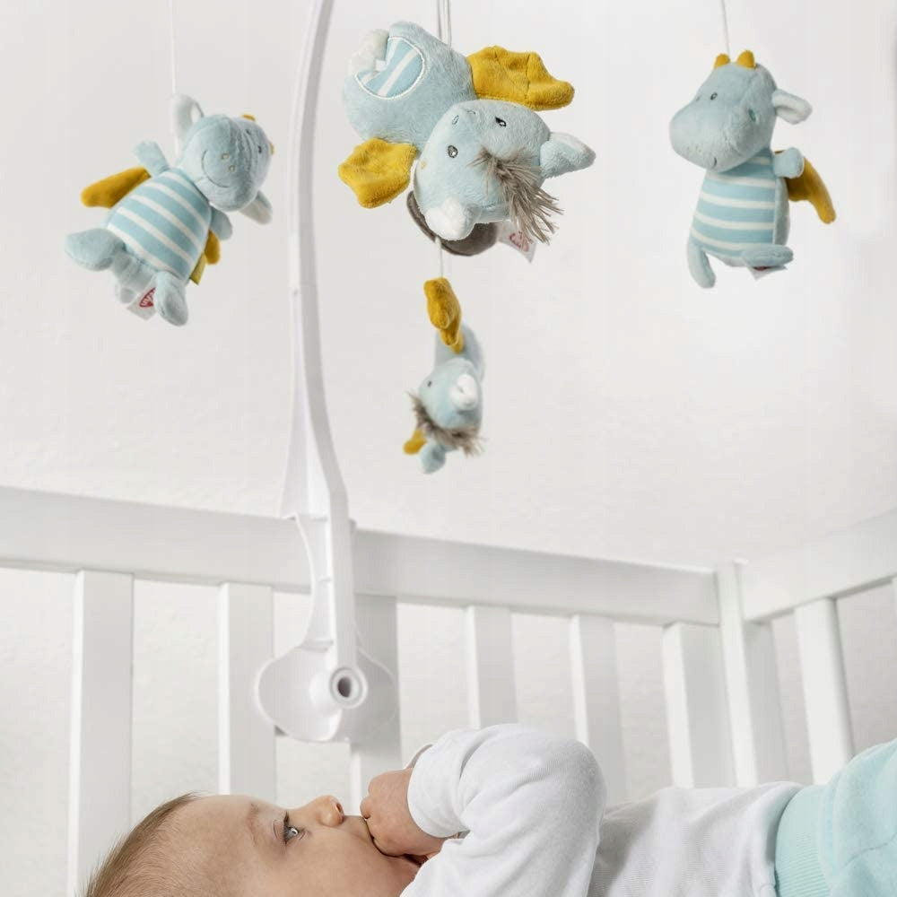 FEHN Mały Zamek KARUZELA do łóżeczka, kolorowa karuzela z pluszowymi zabawkami nad łóżeczkiem dziecka