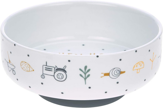 LASSIG Garden Explorer bol en porcelaine avec base antidérapante FERME
