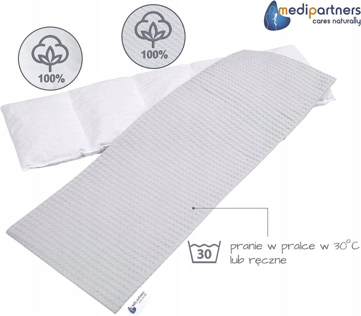 MEDIPARTNERS groot 800g 60x20 cm MINKY flapjack thermoformer met kersenpitten