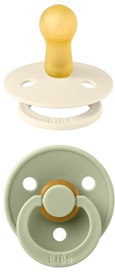 BIBS COLOUR fopspenen 2-pack rubber 0-6 mnd
