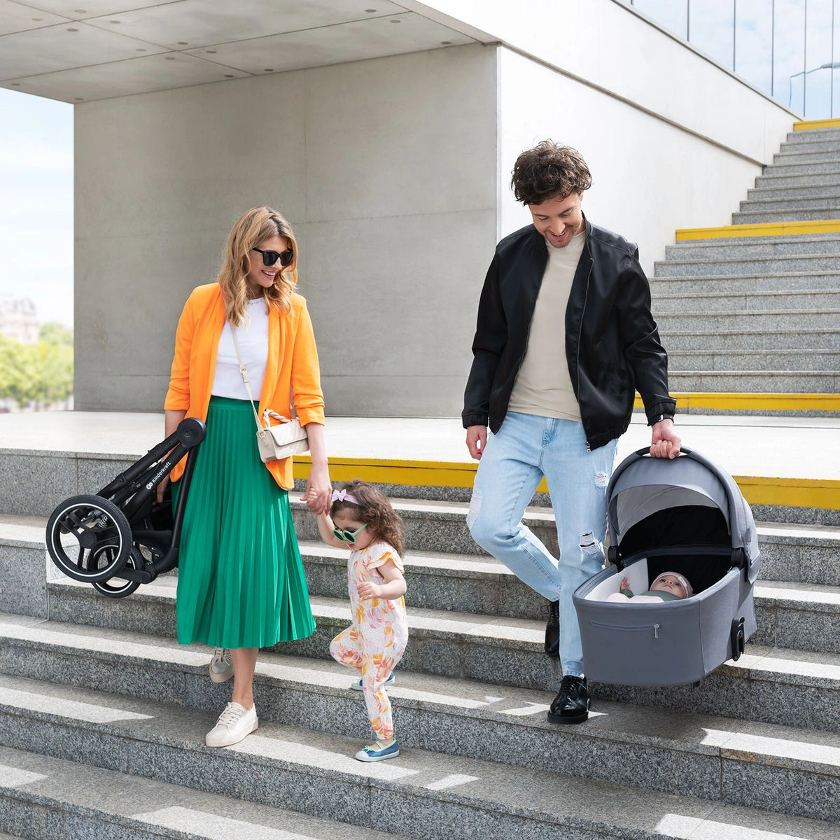 KINDERKRAFT reiswieg voor kinderwagen NEA UPF50+ compact