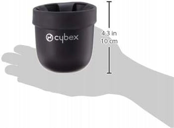 CYBEX uchwyt na kubek do fotelika czarny, praktyczny uchwyt na napój do fotelików Cybex, 10 cm