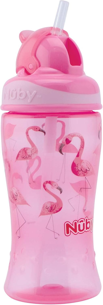 NUBY Flip-it Cup antilekbeker met rietje 12 m+ 360 ml