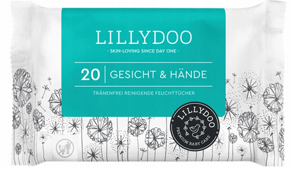 LILLYDOO geurloze vochtige doekjes 12 x 60 cm 20 stuks
