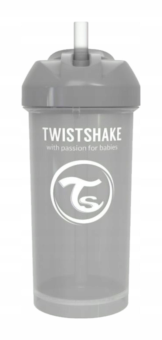 TWISTSHAKE Straw Cup ποτήρι με καλαμάκι 360 ml 6 μ+