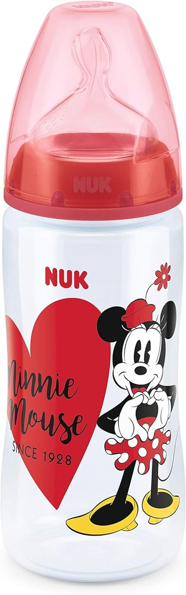 NUK First Choice+ Minnie Flasche 300 ml 6-18 m Sauger M