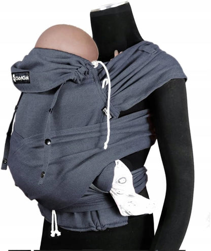 DIDYMOS DidyKlicksoft carriercolour grey3-20kgWearing options: on the parent's back, facing the
