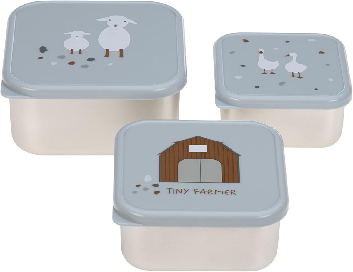 LASSIG Snackbox stalen DOOSJES VOOR SNACKS x3