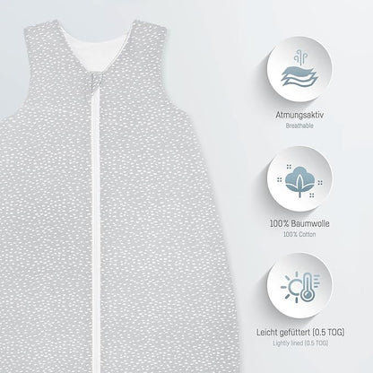 JULIUS ZOLLNER letní spací pytel 0,5 TOG 80/86 cm JERSEY