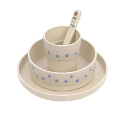 Lässig Happy Rascals Smile Sky Blue — naczynia ustawione jedno w drugim