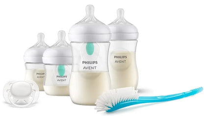 PHILIPS AVENT Set Natural Response de biberones, chupete y cepillo AIRFREE VENT