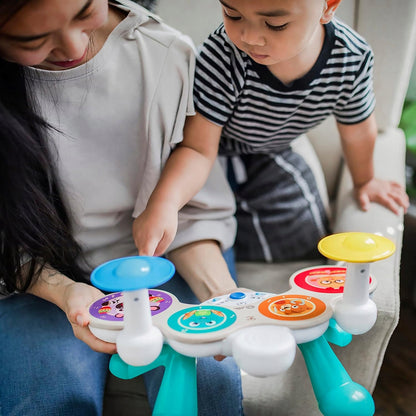 HAPE Baby Einsteintactile drumsage 12 m+multicolouredwidth 38 cm, height 23 cm, depth 19.9 cmmaterials wood