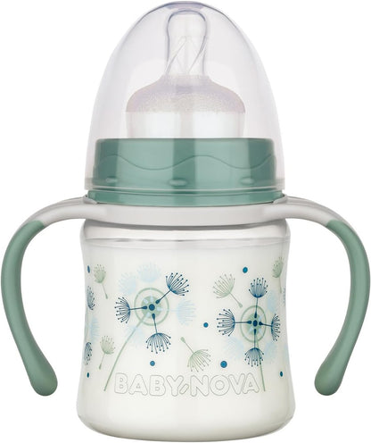 BABYNOVA Learner Bottle fles 150 ml langzame stroom 0-24 m