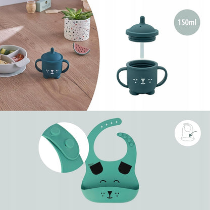 BABYMOOV LEARN'ISY servies set 15-24 maanden siliconen