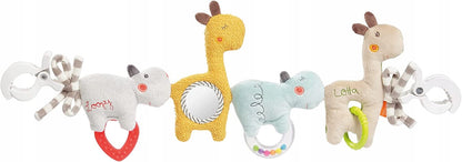 FEHN ketting hanger voor kinderwagen, wieg, autostoeltje LOOPY & LOTTA 55 cm