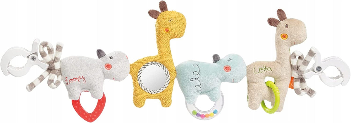 FEHN Kette Kinderwagen-, Bettchen-, Autositz-Anhänger LOOPY & LOTTA 55 cm