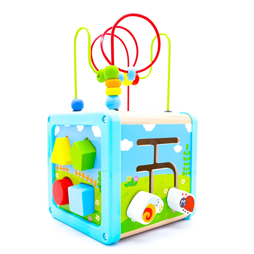 LOTTI & WILL Play Cube houten multifunctionele speelblok 18 m+