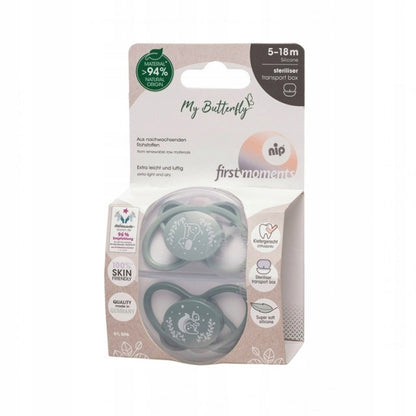 NIP My Butterfly succhietto calmante x2 5-18 mesi