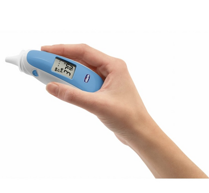 CHICCO Comfort Quick contactloze oorthermometer + 20 opzetstukken en etui